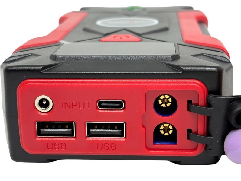 Пусковое устройство Jump Starter 12V 600A для авто, бустер для запуска автомобиля, портативное пускозарядное устройство с USB и Type-C, power bank 01395 фото